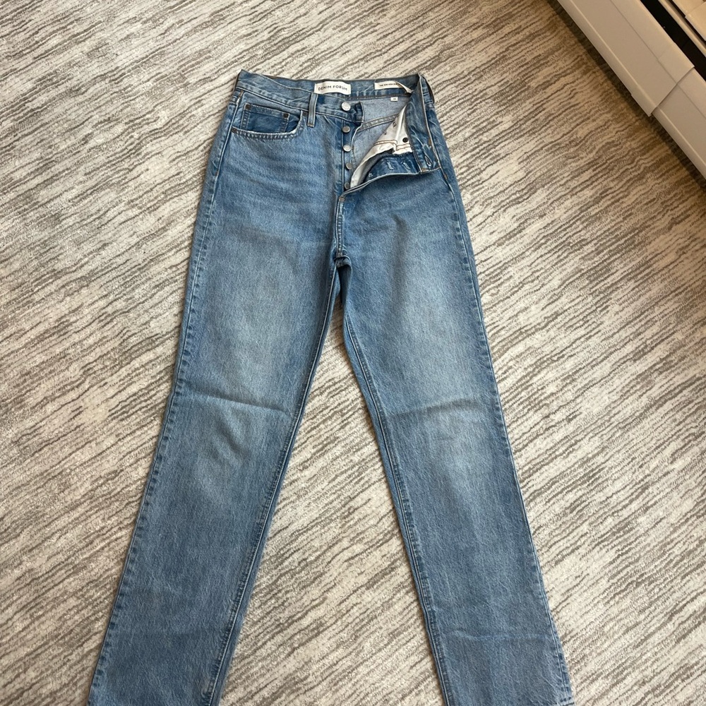 Denim Forum Blue Straight Jeans